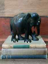 Vintage African Ebony Wood carving of Elephant picture