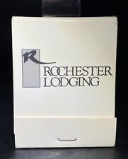 ROCHESTER LODGING MN Full Unstruck Vintage Matchbook Advertising picture