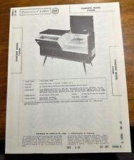 1958 Tonfunk 7046M Receiver Record Chang Photofact Service Manual Foldout Folder picture