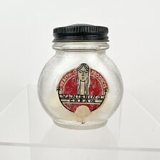 Vintage Health-O Vanishing Cream Jar Glass Healthy-O Products picture