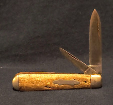 RARE ANTIQUE = NEW YORK KNIFE CO HAMMER BRAND 1878-1920 JACK PEN KNIFE  2 BLADES picture
