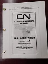 Canadian National Railway Michigan Division Timetable No. 2, 2004 picture