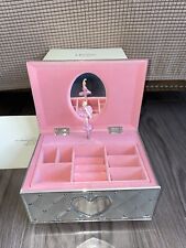 Brand New In Box Lenox Ballerina Silver Jewelry Box Hearts W/Pink Inside picture