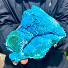 2.04LB Rare Gypsum on Blue Cyanotrichite with Malachite on Matrix from China picture