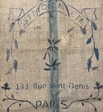 Genuine Antique XL French Hemp Feedback / Grainsack Bag picture