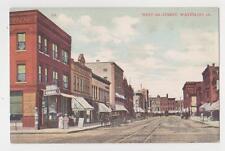 Waterloo,Iowa,West on 4th Street,Horse Drawn Wagons,Black Hawk County,c.1909 picture