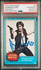 1977 Topps Star Wars #58 Harrison Ford RC Han Solo Signed Rookie PSA DNA 10 Auto picture