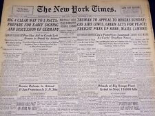 1946 DECEMBER 6 NEW YORK TIMES - CIO AIDS LEWIS, FREIGHT PILES UP - NT 2966 picture