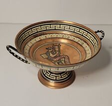 RARE Small Handpainted Greek Footed Bowl picture
