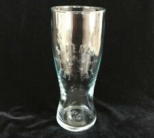 Vntg Sleeman Brewery Clear Embossed Pint Beer Glass Maple Leaf Nucleation Point  picture
