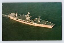 Postcard Ship USS Mount Whitney Battle Aerial 1970s Unposted Chrome picture