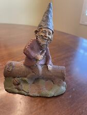 Vtg Tom Clark Gnomes Eenie 1974 Sitting On Log Retired PERFECT  picture