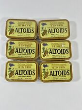 ALTOIDS Ginger Mints  NOS 6 pack of Sealed Metal Tins - No Longer In Production- picture