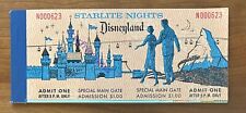 1965 Disneyland COMPLETE STARLITE Ticket Book N000623 2 Adm & 10 Adv DISNEY picture