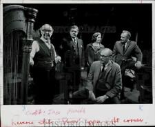 1968 Press Photo Playwright Arthur Miller Chatting with Cast Members - hpp25753 picture
