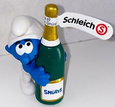 Smurf with Champagne Bottle 20821 Year 2020 Smurfs 2inch Figurine Plastic Figure picture