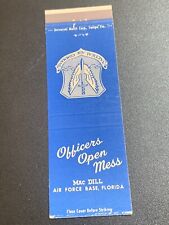 Vintage Aviation Matchbook: “MacDill Air Force Base” Florida picture