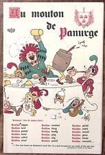 1955 RAUNCHY FRENCH AU MOUTON DE PANURGE ALBERT DUBOUT SUPPER CLUB MENU Z5582 picture