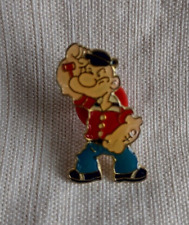 Vintage Popeye Enamel & Metal Pin picture