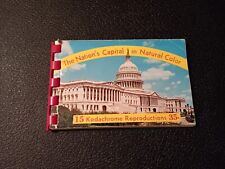 Vintage THE NATION'S CAPITAL IN NATURAL COLOR Souvenir Photo Book 10 Views picture