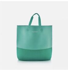 Tupperware Neoprene Two-Toned Green Tote Bag With Handles  picture