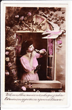 FRANCE POSTCARD WOMAN 1909 picture