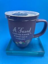 Abbey Gift A Friend's Loves at All Mug Pewter Angel Visor Clip Religious c76 picture