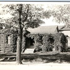 c1910s Lovely House Covered in Vines RPPC Town Home Real Photo Postcard A134 picture