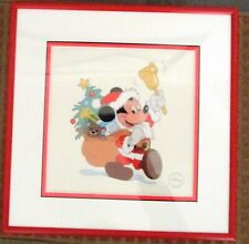 Walt Disney Santa Mouse Limited Edition 1st in a series Sericel with COA picture
