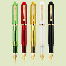 Jinhao 9013 Resin Fountain Pen Heartbeat Nib F/0.5mm M/0.7mm Office Writing NEW picture