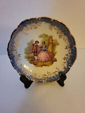 LIMOGES FRANCE COURTING COUPLE PORCELAIN DISPLAY PLATE 4