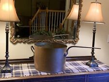 Huge Antique Copper Pot, Iron Handle, Mutual NY City, 20 Catherine St., American picture