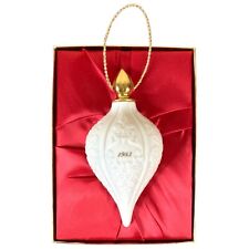 Lenox 1983 China Christmas Ornament Limited Edition Ivory China and Hand Trimmed picture