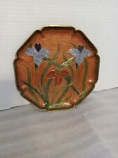 Brass Plate With Daffodils Etched picture