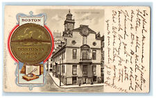 1902 Old State House Bostonia Condita 1630 Boston MA Posted PMC Postcard picture