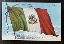Mexican Flag Postcard 1920s picture