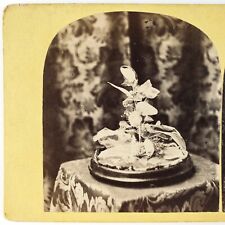 Beautiful in Death Flowers Stereoview c1870 Floral Still Life Goth Plant B2034 picture