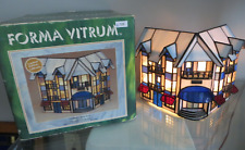 RARE FORMA VITRUM Thompson's Drug Store Collectible Stained Glass Light Up picture