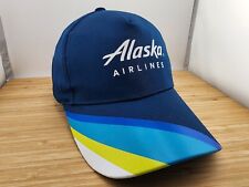 Alaska Airlines Hat - Blue, Adjustable Hook & Loop, Baseball Cap ✈️ picture