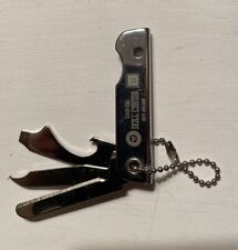 Vtg Bassett USA 94 Knife Nail File Bottle Opener Keychain “UAW-GM” UAW 276 picture
