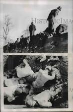 1951 Press Photo Eton College Wall Game Spectators, Players, St. Andrew's Day picture