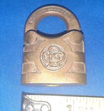 Small Antique Lock Yale & Towne Y & T Clover 1.5