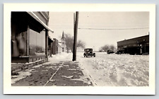 Photograph Vintage Automobile Car Winter Snow Fisk Tire Company Business 1920's picture