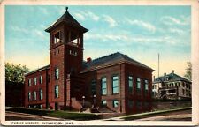 Postcard Public Library in Burlington, Iowa picture