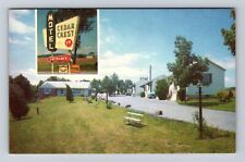 Denver PA-Pennsylvania, Cedar Crest Motel Advertising, Vintage Souvenir Postcard picture