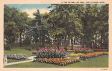 South Haven MI-Michigan Scene In Oakland Park Linen Postcard J7 picture