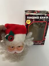 VTG Singing Santa Light Sensor Activated Hanging Christmas Tree Ornament TESTED picture