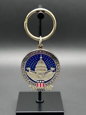 2005 US PRESIDENT BUSH AND VICE PRESIDENT CHENEY INAUGURATION KEYCHAIN K425 picture