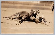 Real Photo 1916 Tex Austin's Rodeo At Yankees Stadium New York NY RP RPPC L179 picture