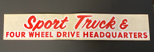 Sport Truck & Four Wheel Drive Headquarters Decal 4